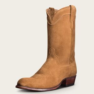 Tecovas The Johnny Cowboy Boots Suede Size 9.5 Western Country Brown